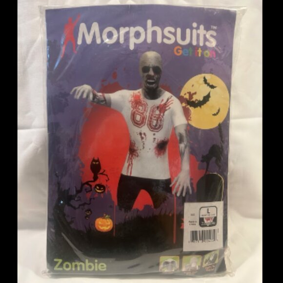 Zombie - Morphsuit MorphCostume - Halloween - size Large - NEW - Picture 1 of 3